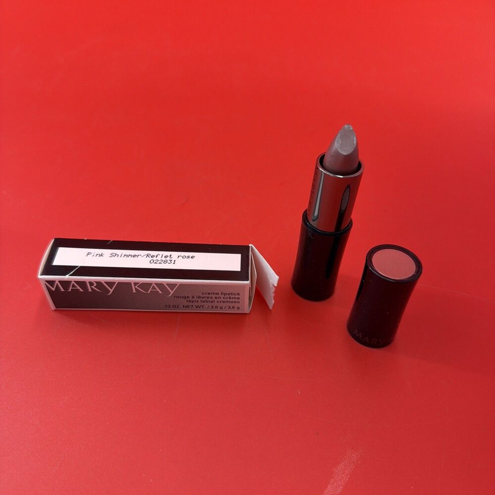 New In Box Mary Kay Creme Lipstick Pink Shimmer 022831 Full Size Discontinued